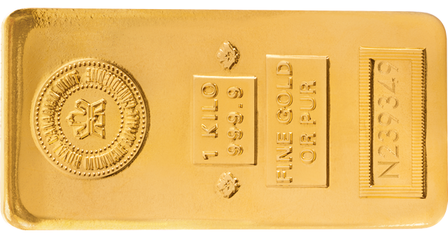 1 kg Gold Bar from the Royal Canadian Mint