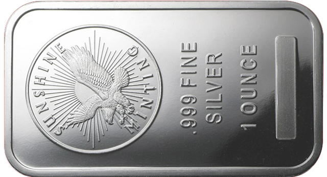 1oz Silver Bar from the Sunshine Mint