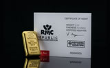 5 ozt Gold Bar with certificate